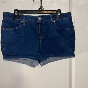 Faded Glory Dark Blue Jean Shorts